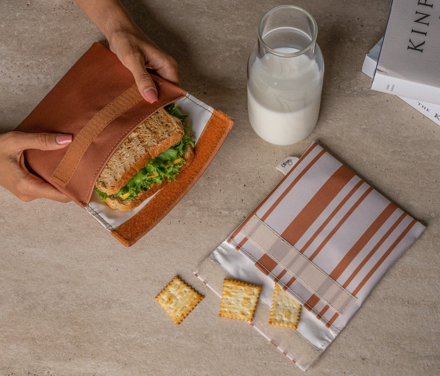 Reusable Sandwich Bag (Set of 2) - Caramel