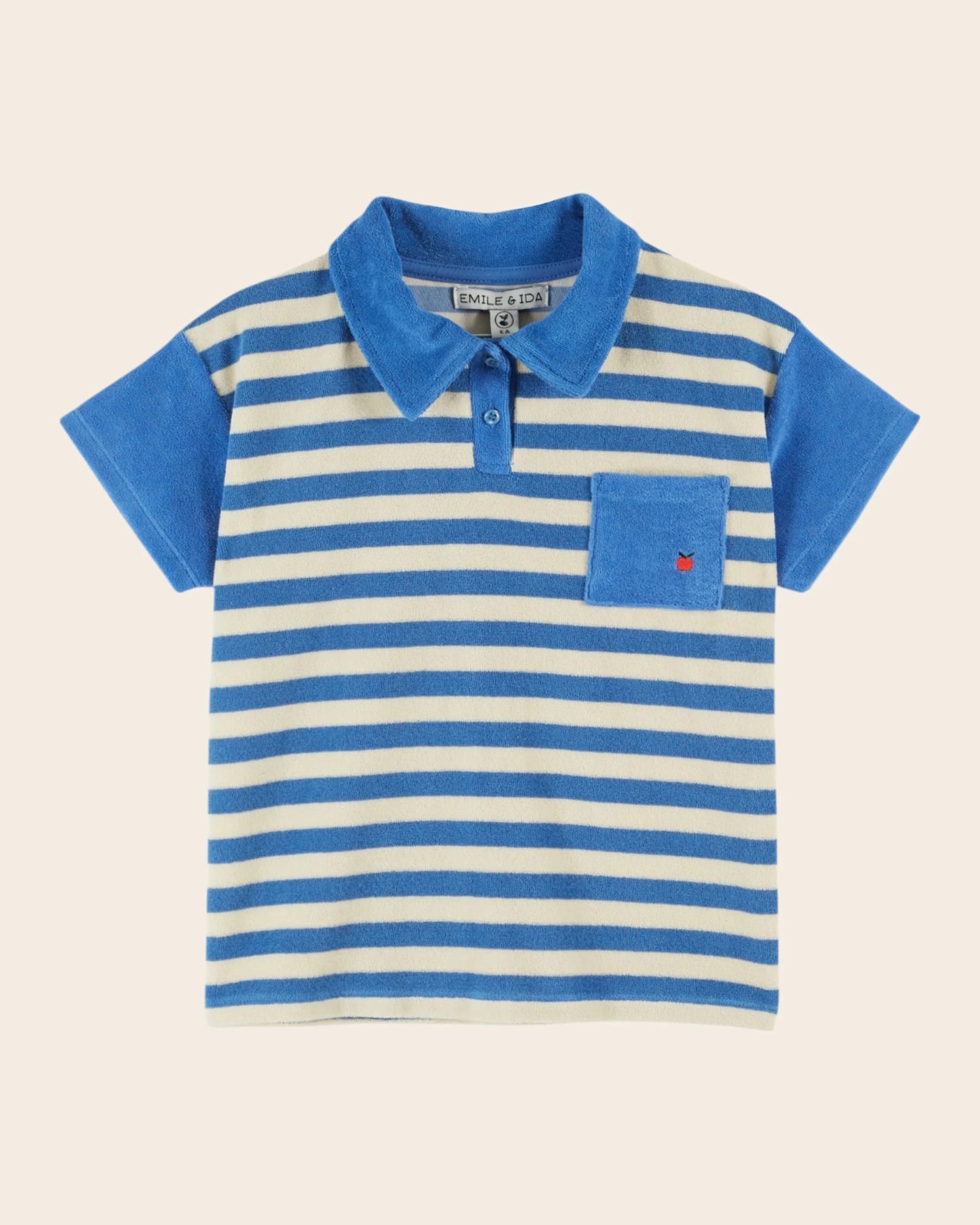 Striped Polo - Blue