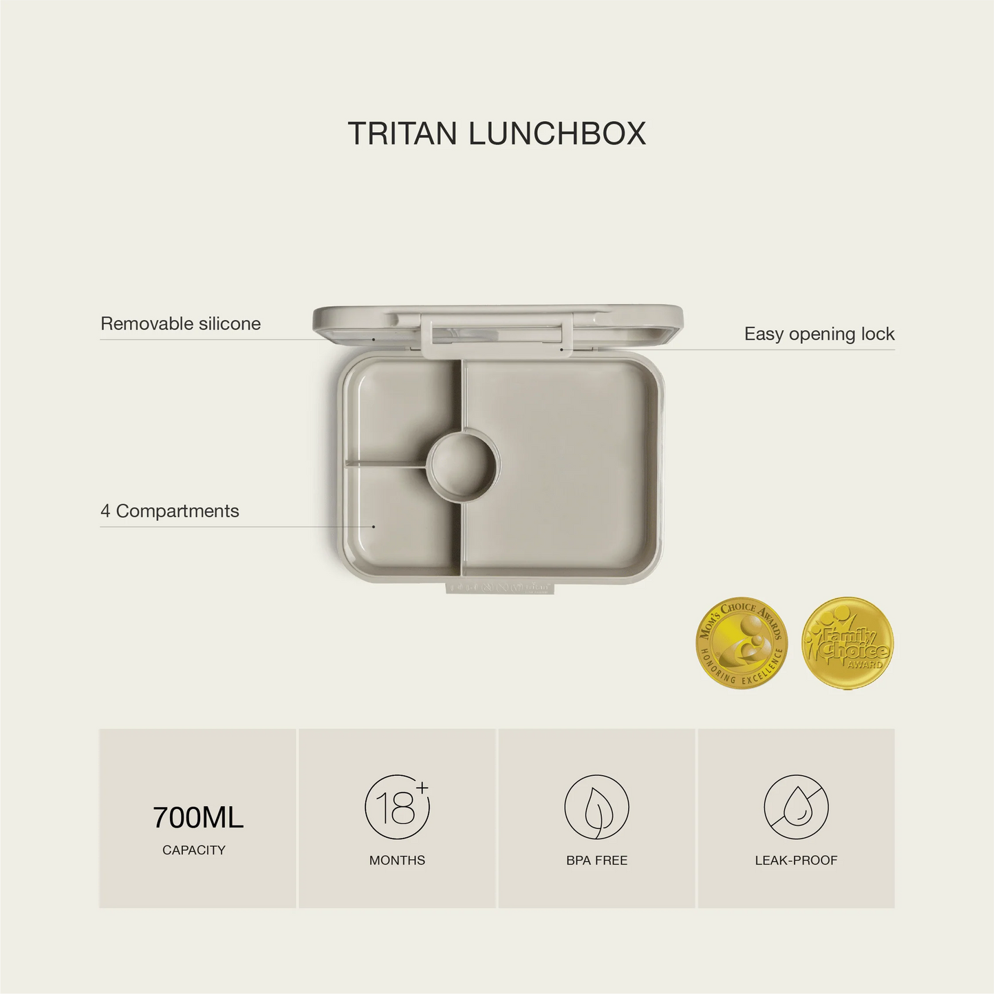 Tritan Lunchbox - 4 Compartments - Vehicles