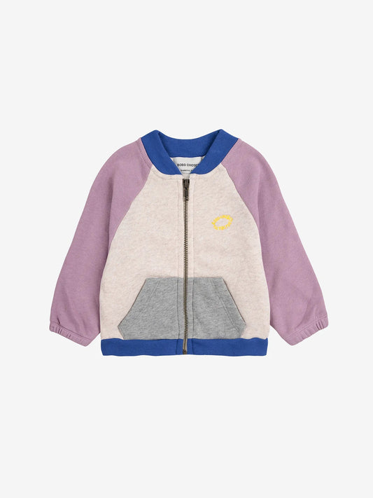 Color Block Baby Zipped Sweater