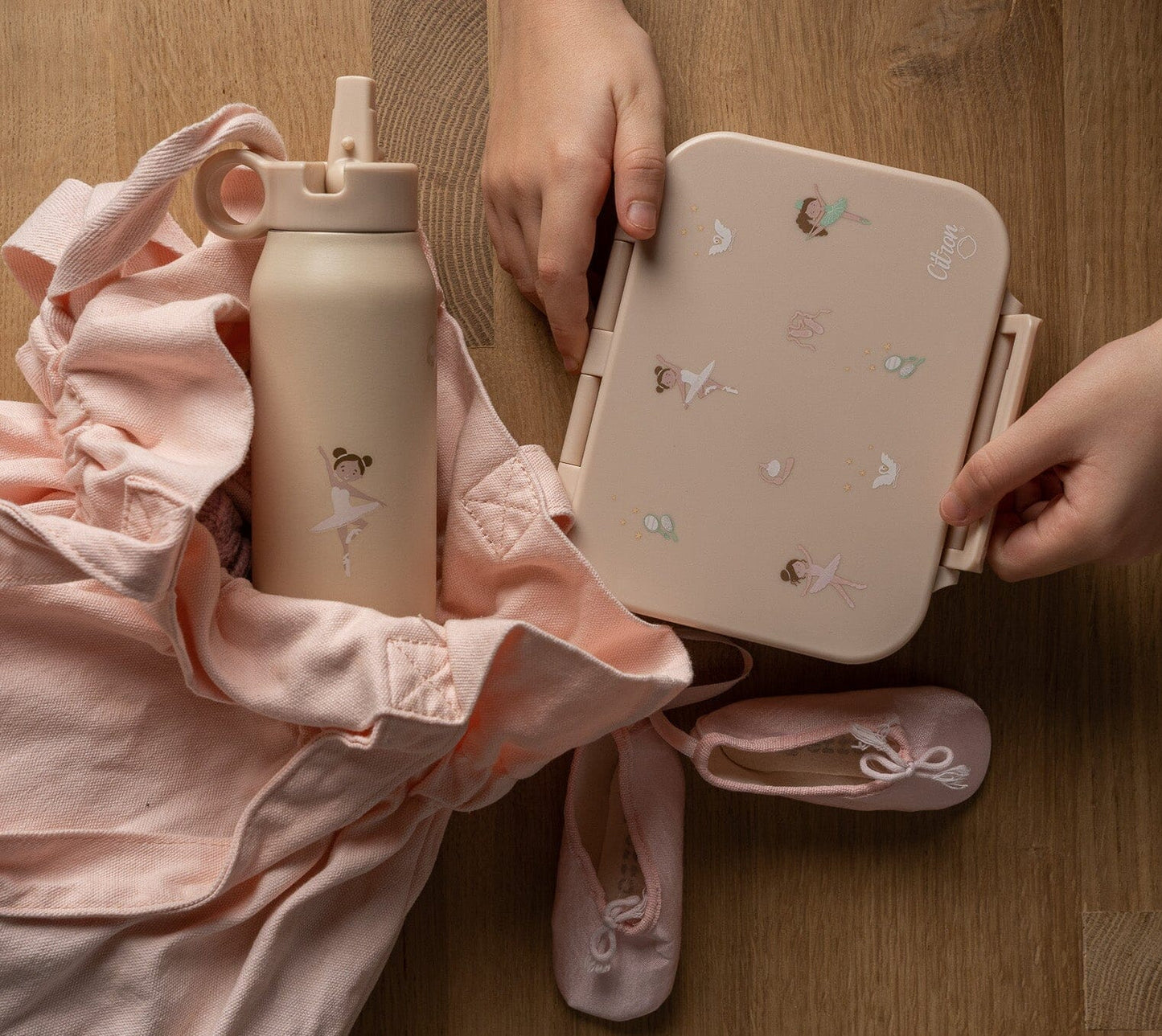 Tritan Snackbox - 3 Compartments - Ballerina