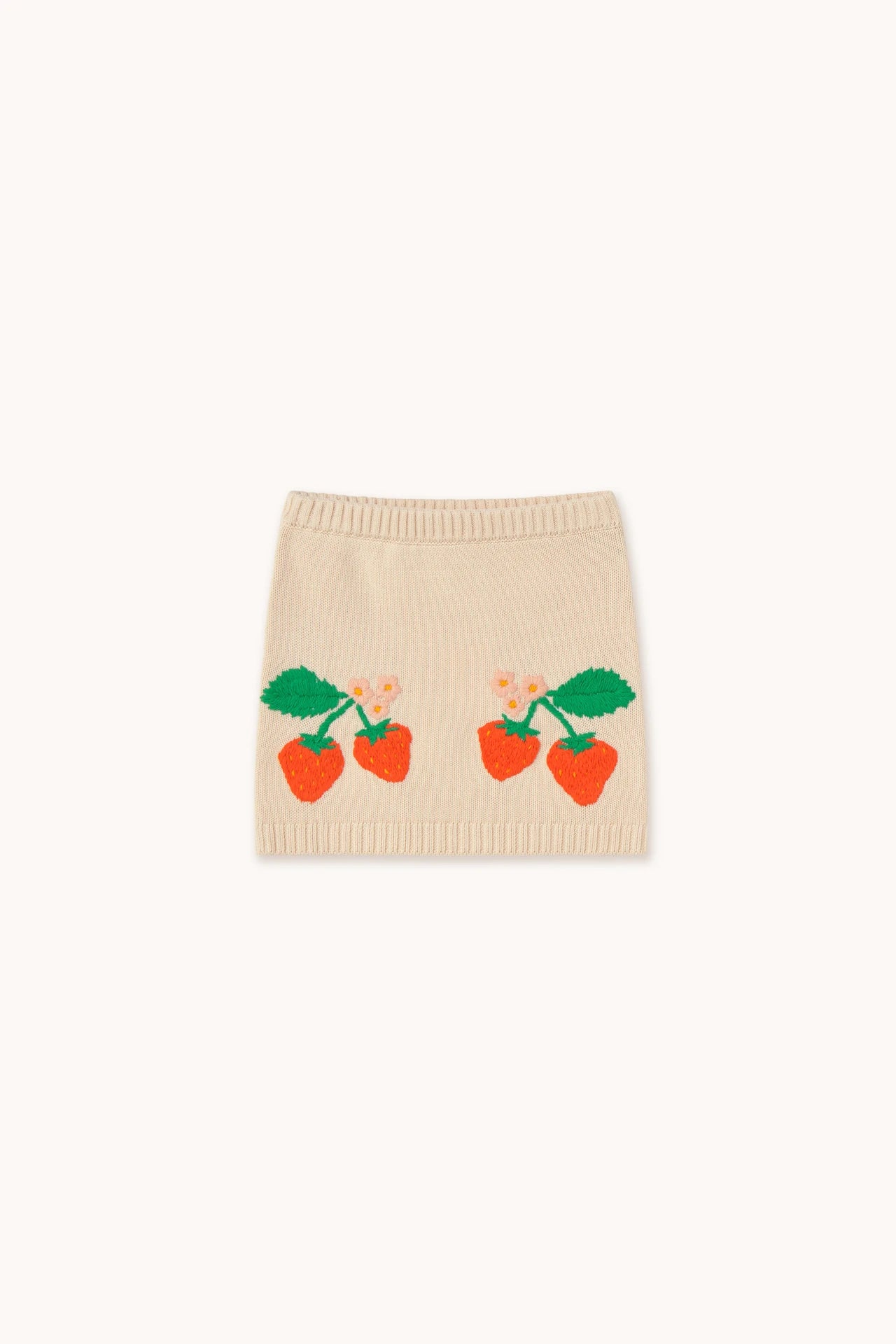 Strawberries Knitted Skirt