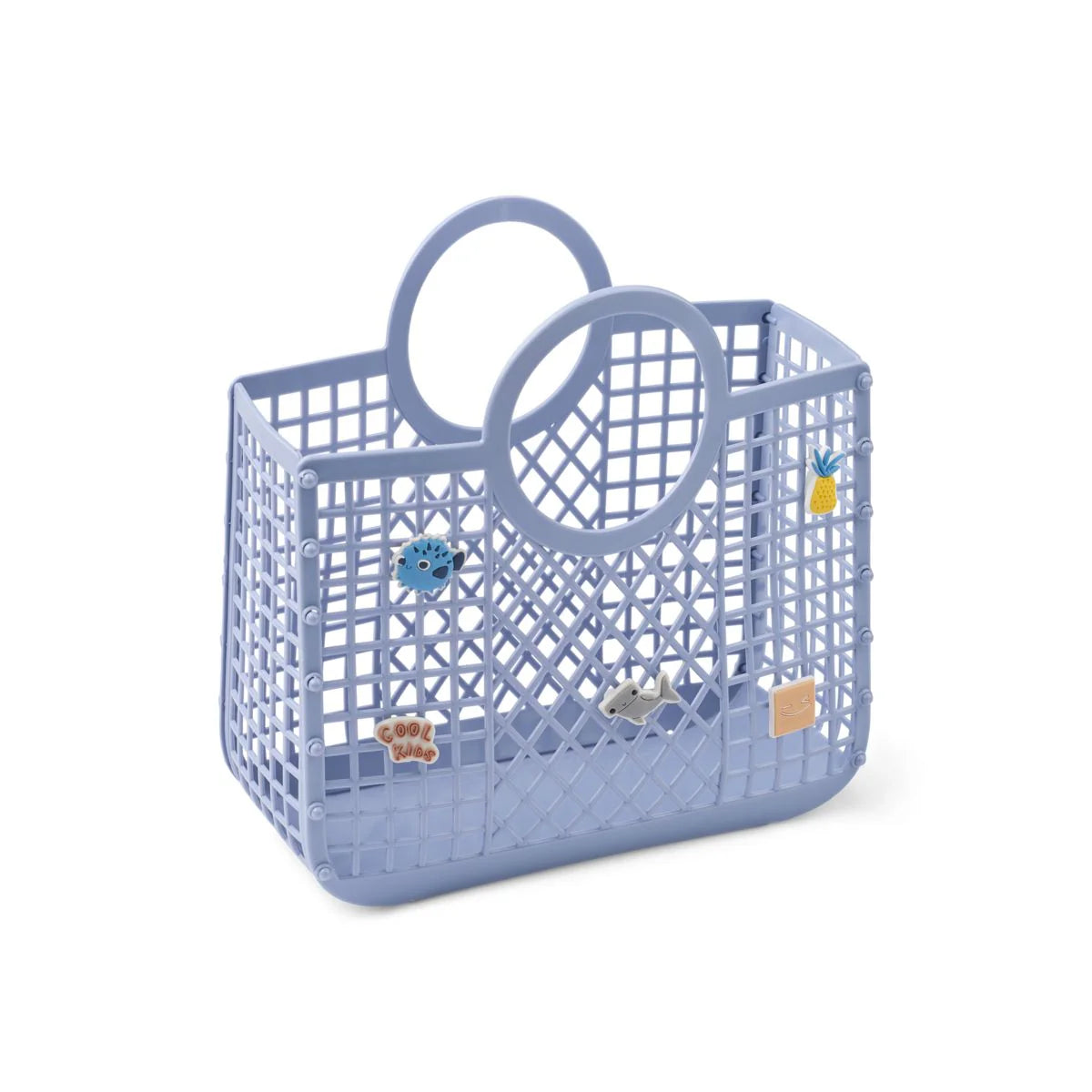 Samantha Basket With Charms - Dusty Lavender