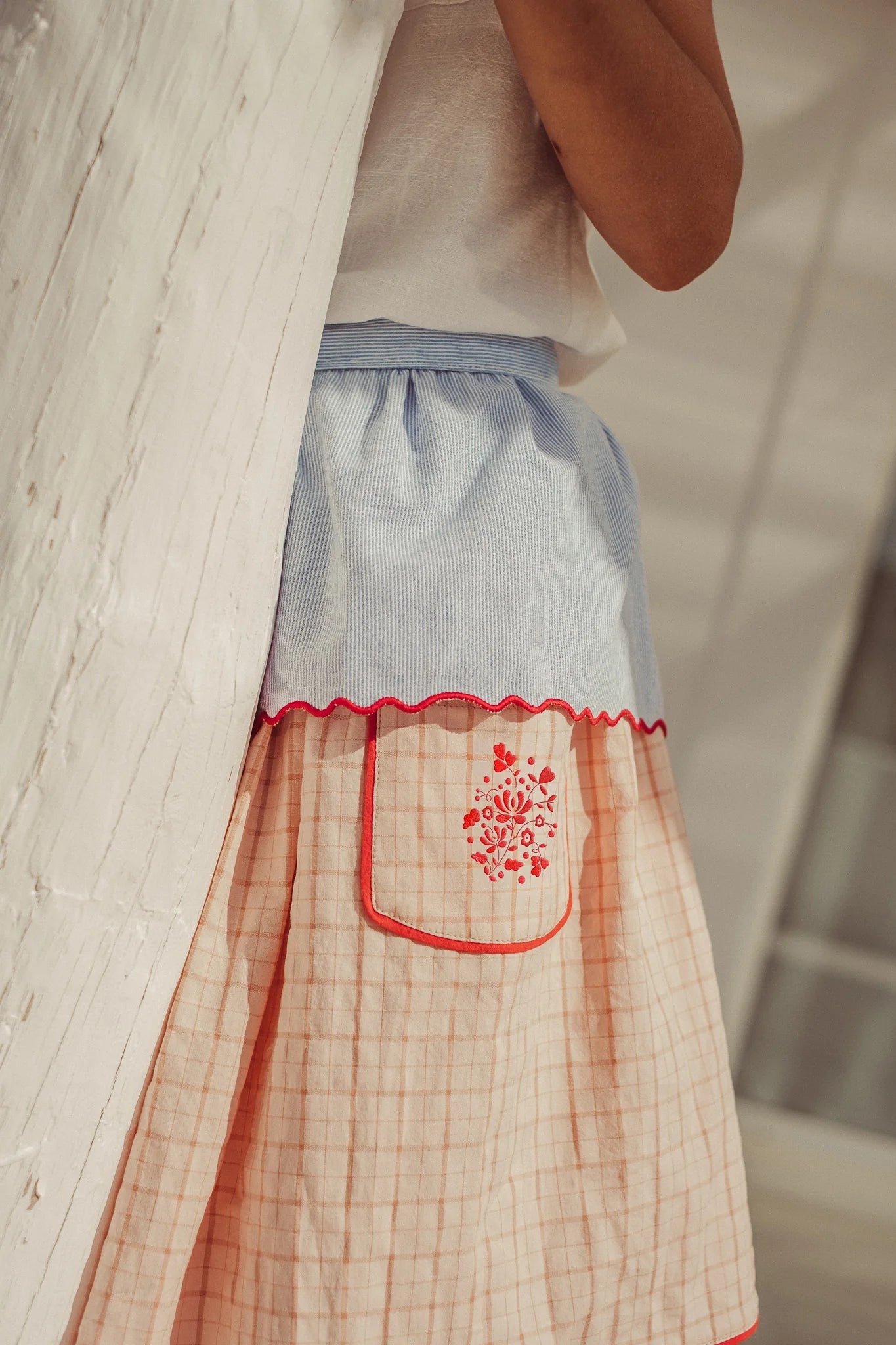 Amalia Skirt - Vichy Pink