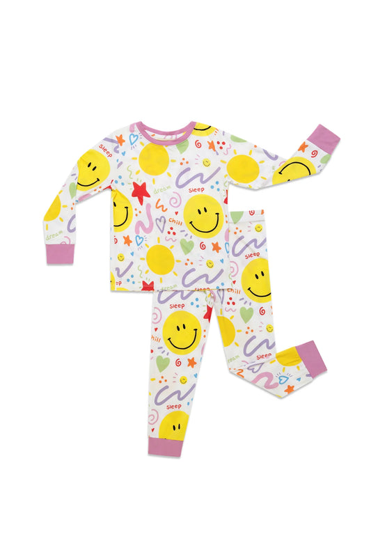 Smile Pants PJ Set