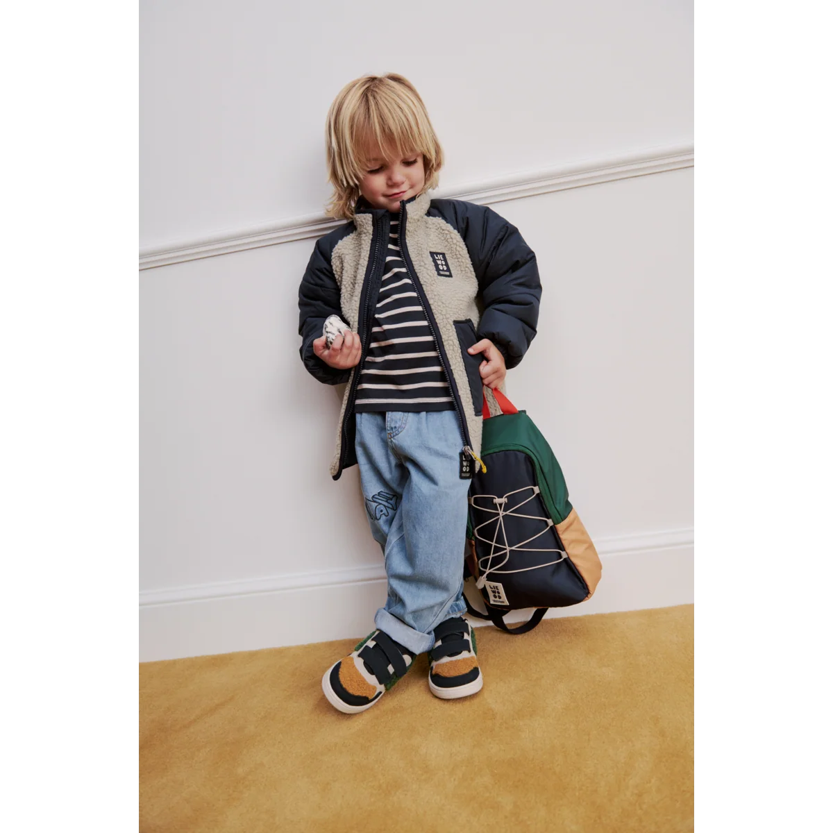 Phoenix One Shoulder Backpack - Classic Navy Multi Mix
