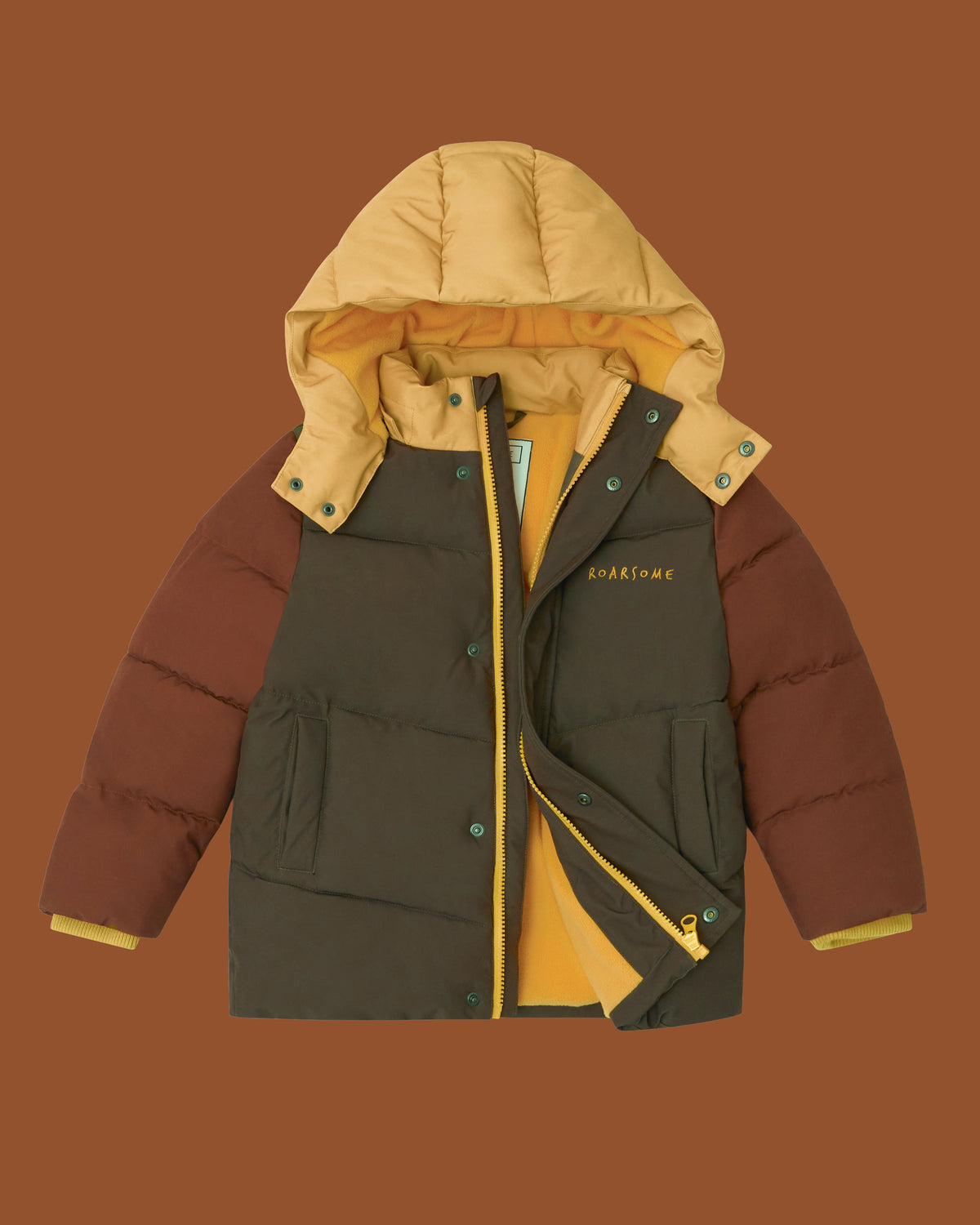 Puffer Snow Jacket - Brown