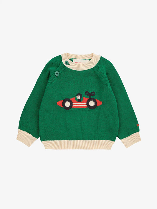 Race Car Baby Sweater