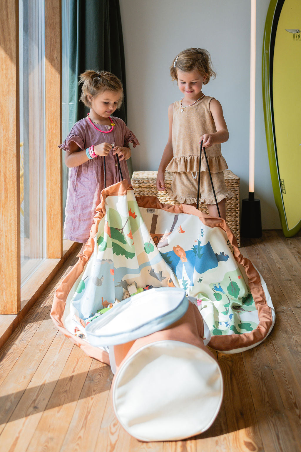 soo: Playmat & Storage Basket - Zoo