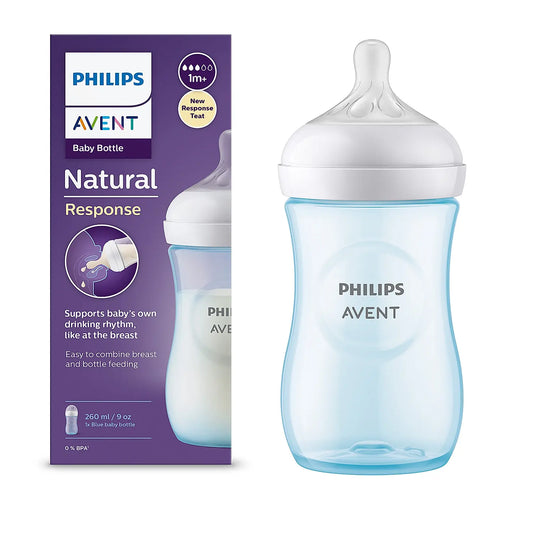 Natural Response Feeding bottle 260ml - Single Pack - Blue (SCY903/21)