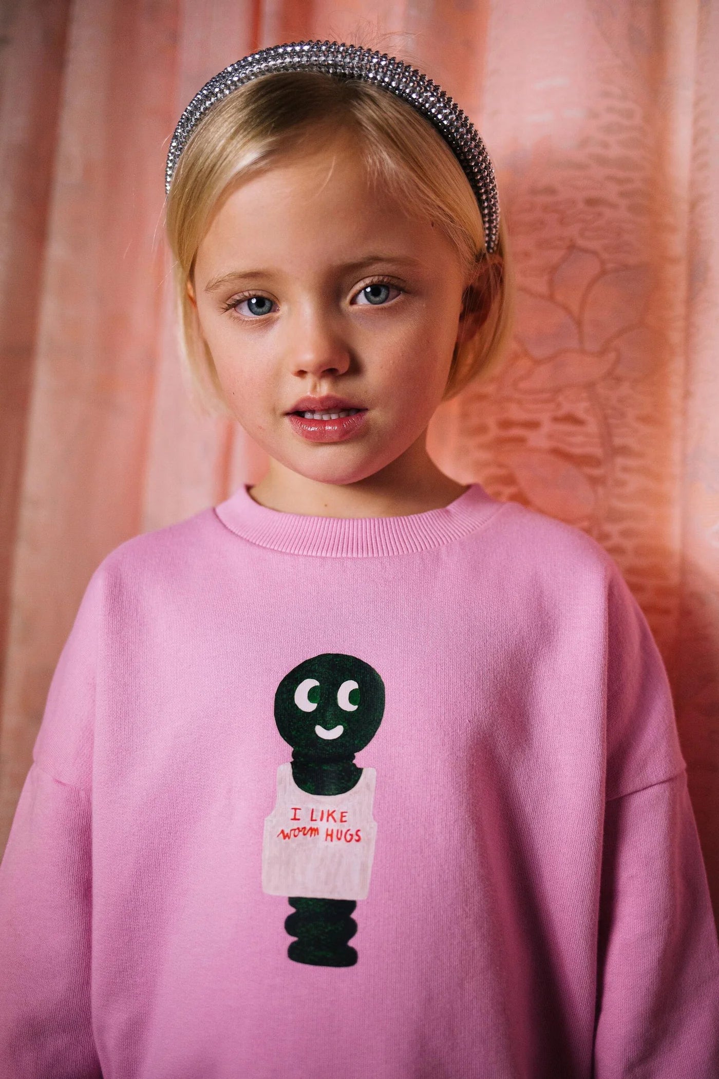 Worm Hugs Sweater - Pink