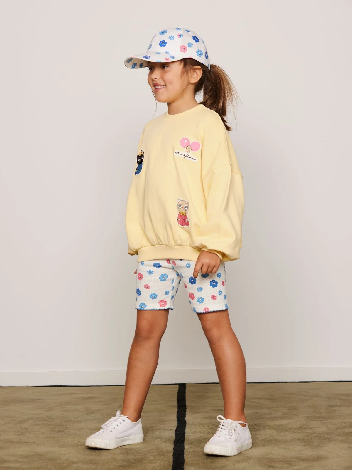 Flowers Pointelle Bike Shorts