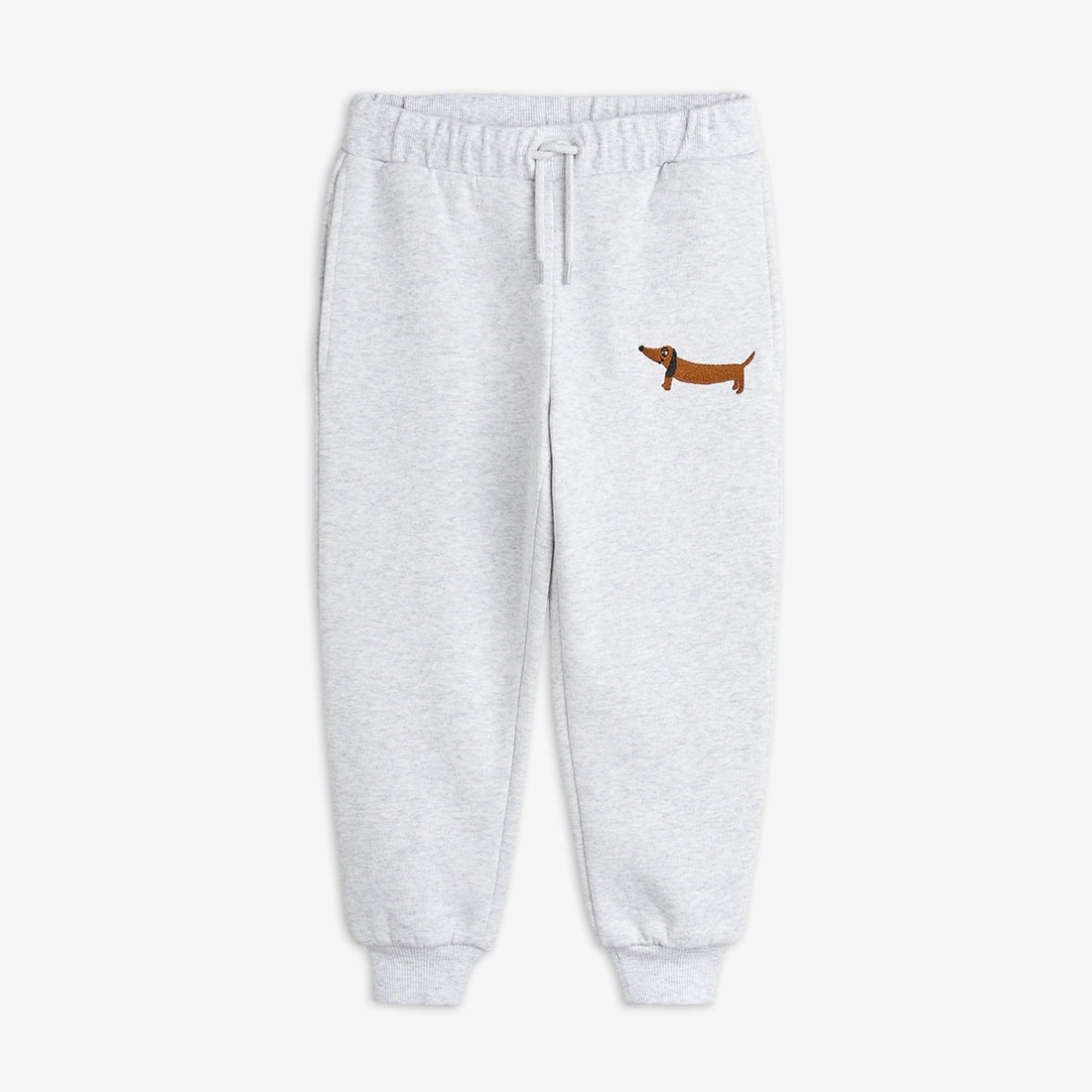 Dog Embroidered Jogger - Grey