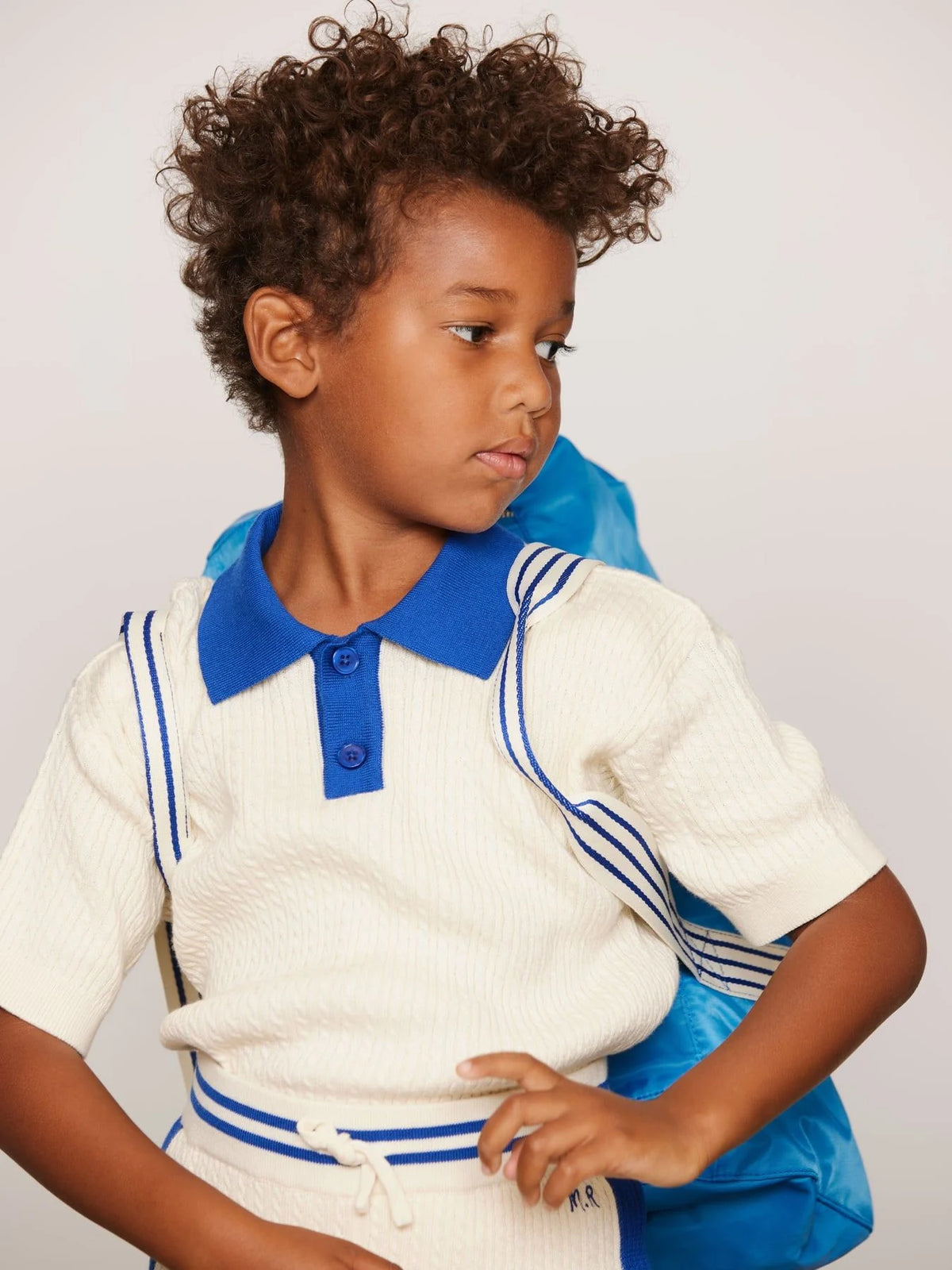 Cable Knit Polo