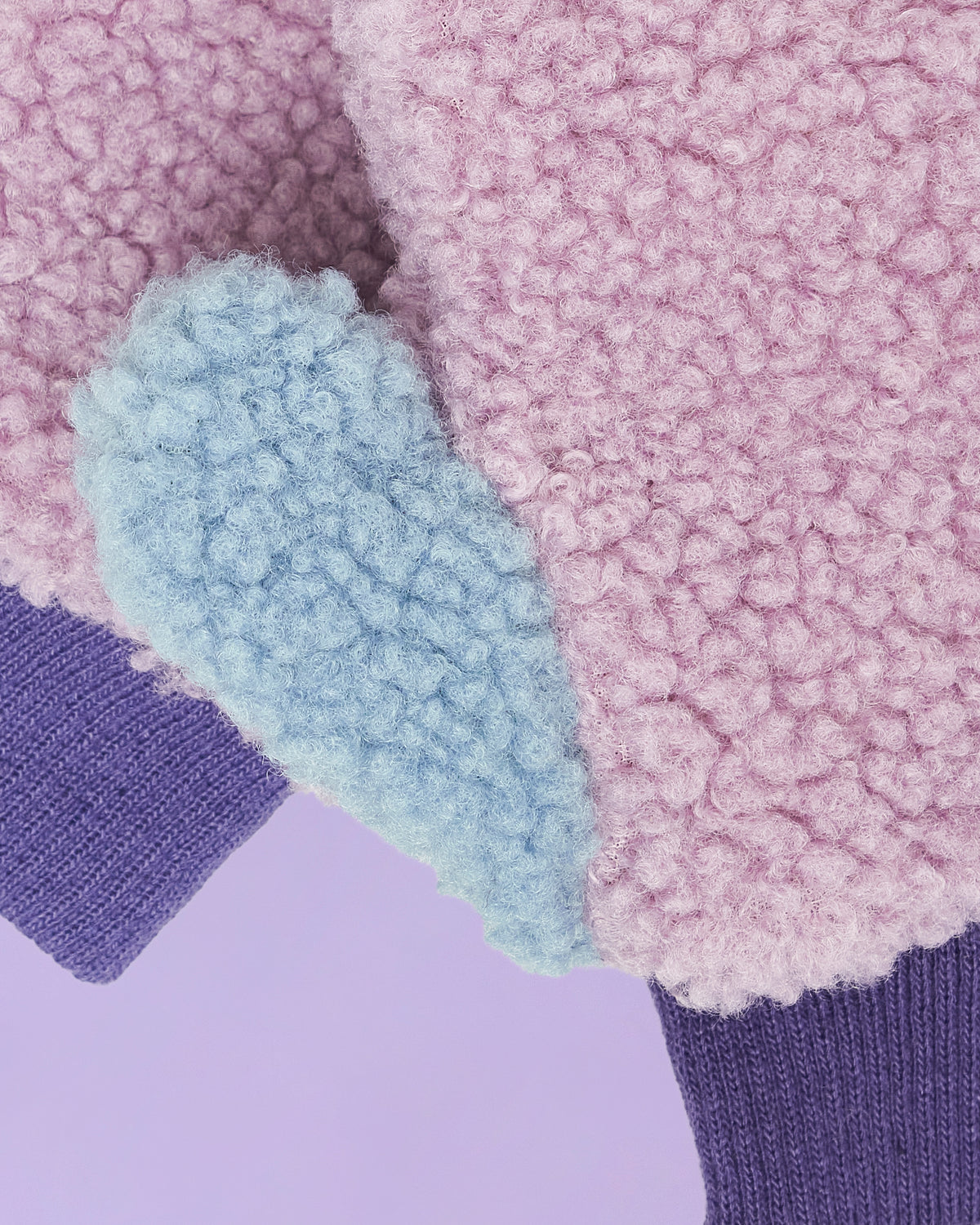 Fleece Mittens - Purple