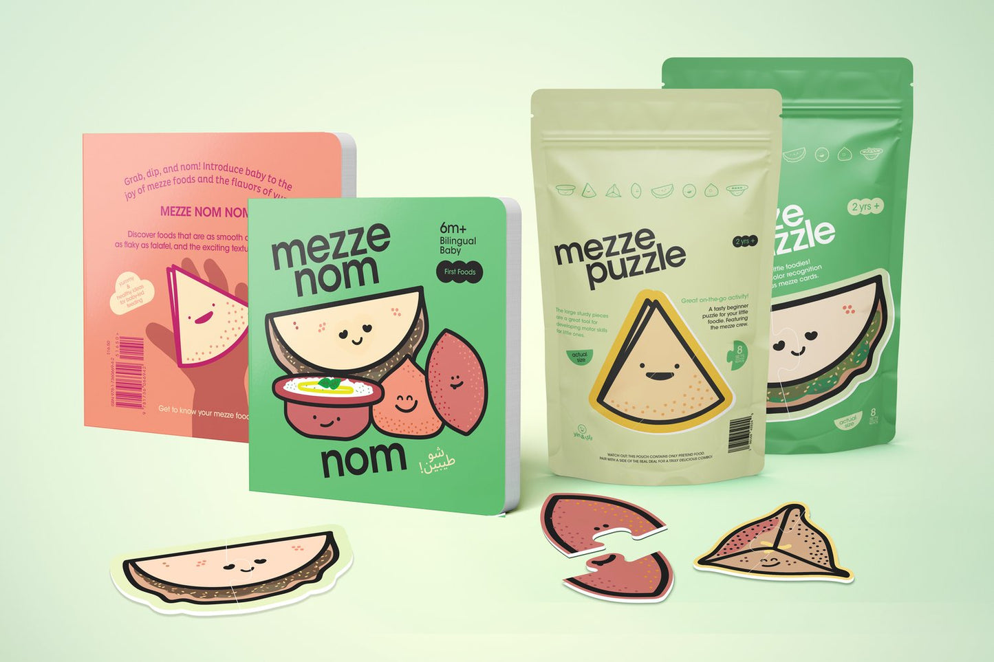 Mezze Nom Nom Book & Puzzle Bundle