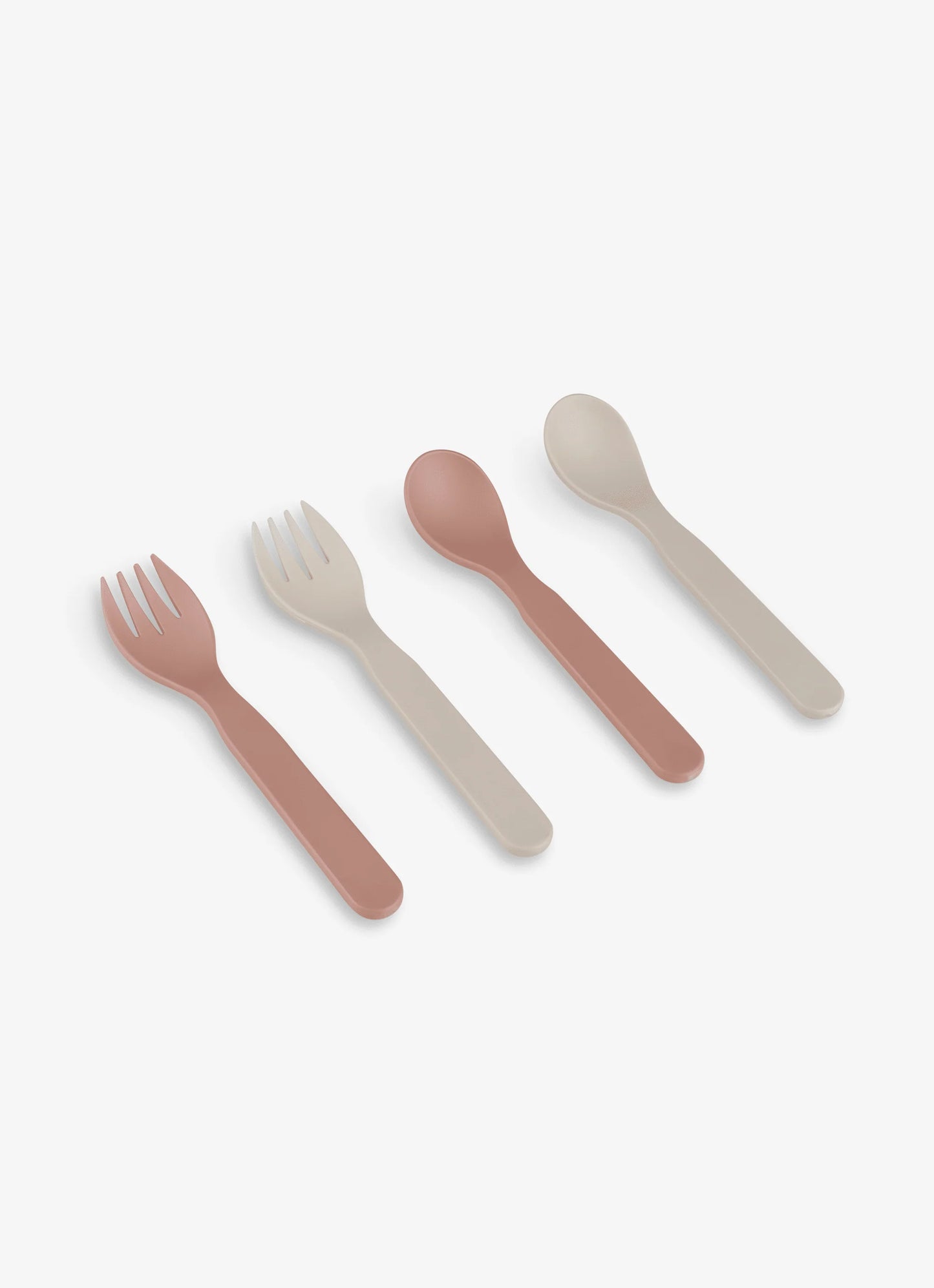 Bio Based Cutlery & Case (Set of 2) - Pink/Cream