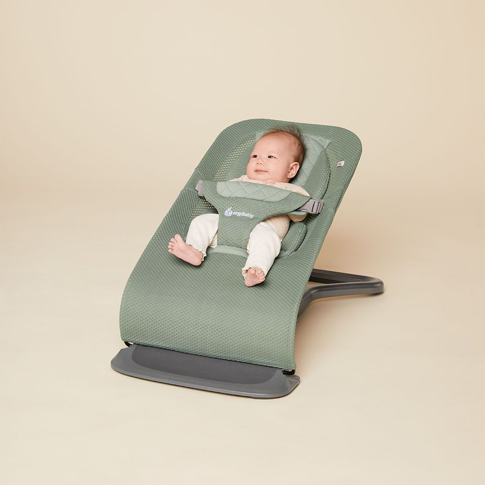 Evolve 3-in-1 Mesh Baby Bouncer - Sage Green