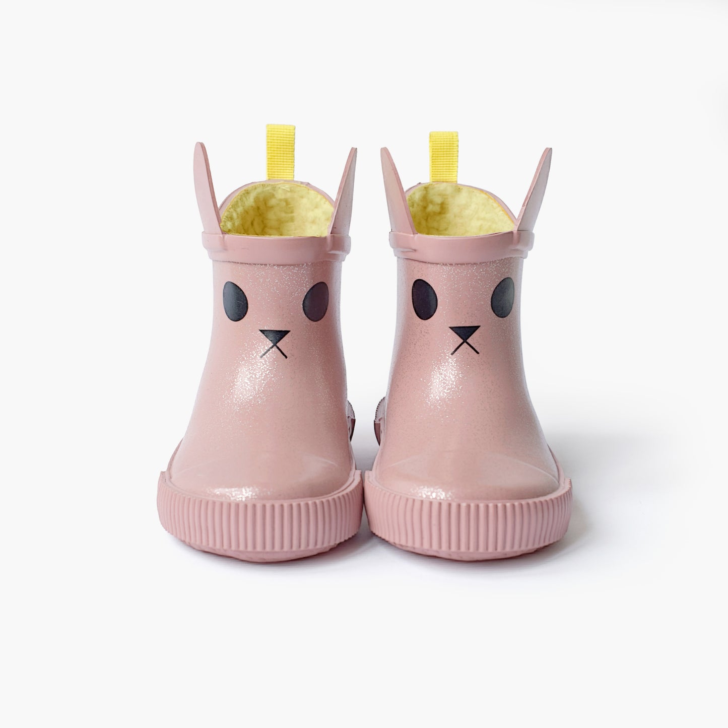 Kerran Fleece Lined Rainboots - Pink Glitter