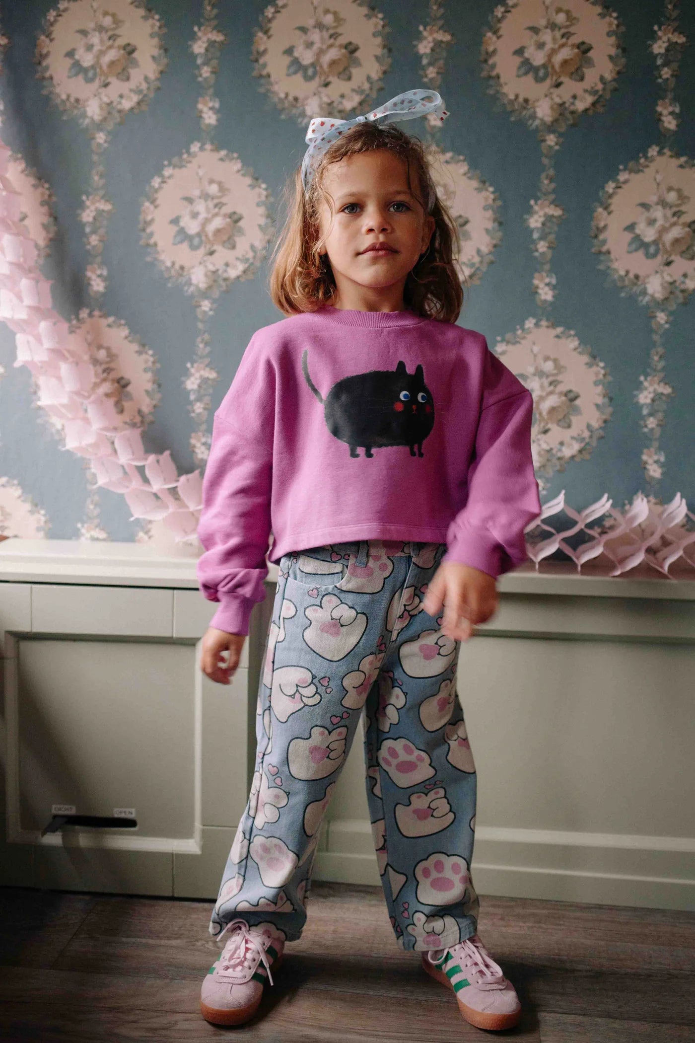 Meows-A-Lot Cropped Sweater
