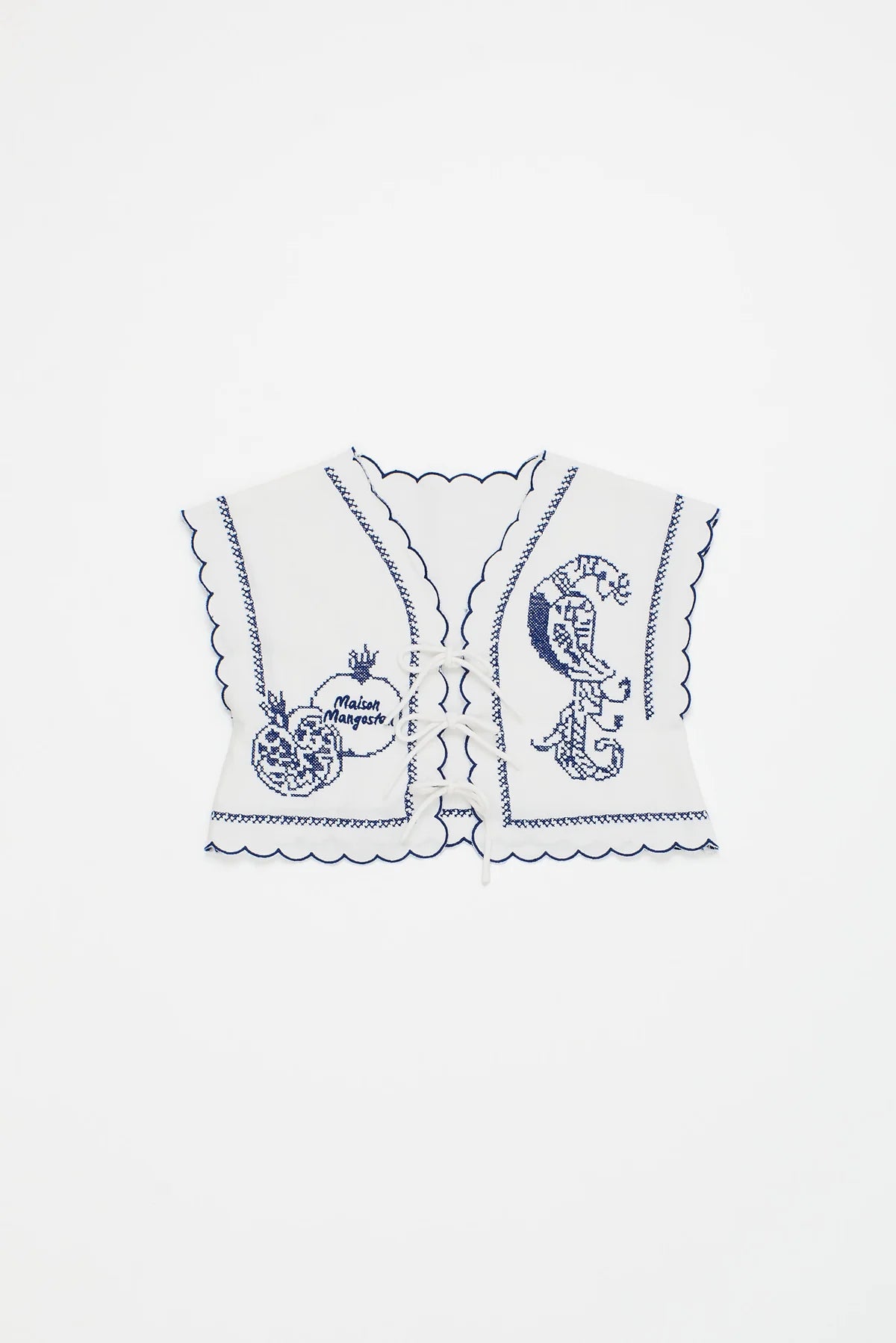 Pomegranate Embroidery Top