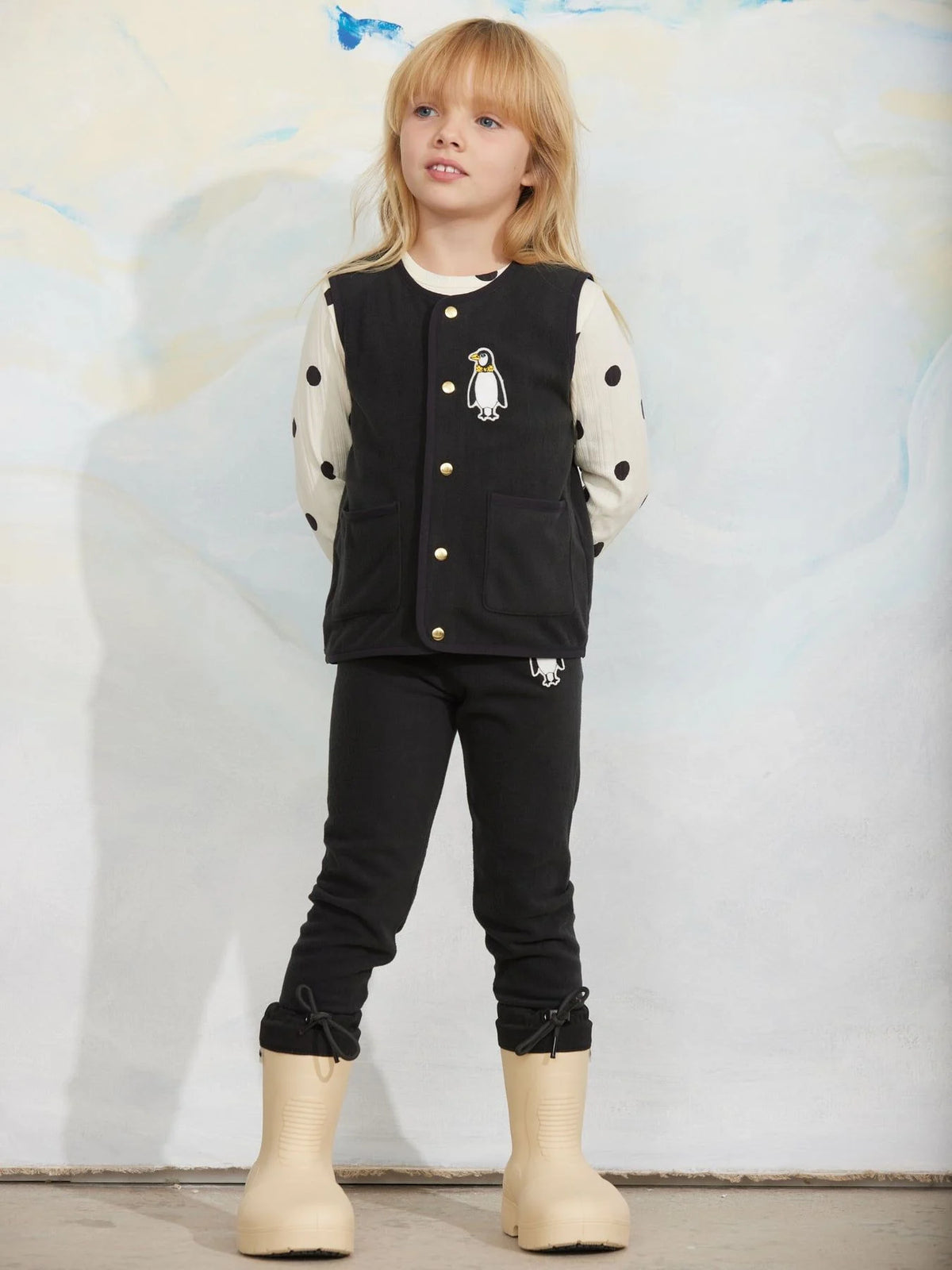 Penguin Patch Microfleece Vest
