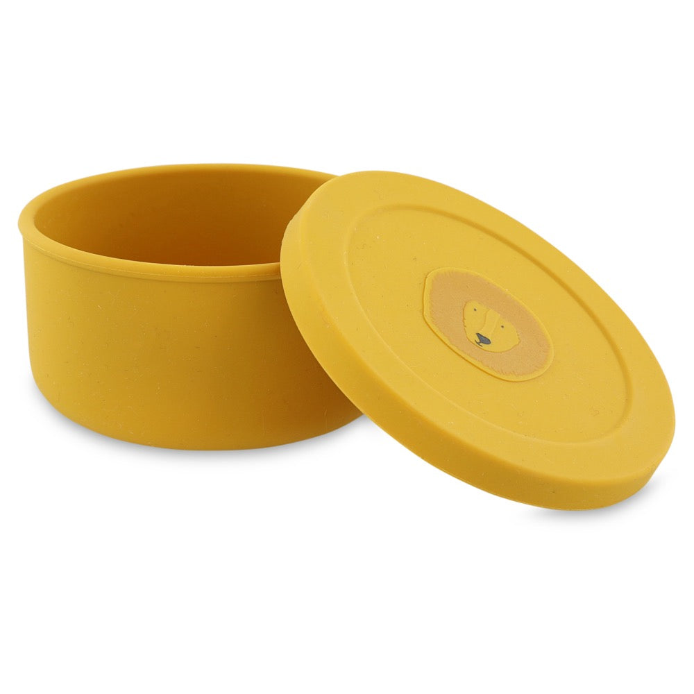 Silicone Snack Box with Lid - Mr. Lion