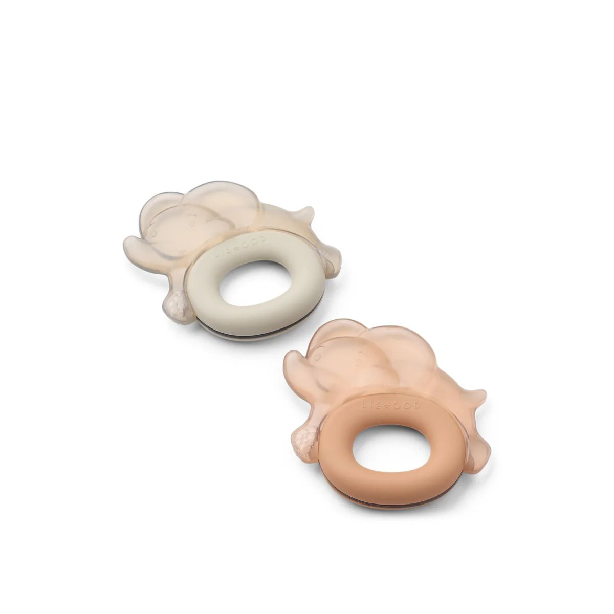 Rita Elephant Cooling Teether 2-Pack - Pale Tuscany / Sandy
