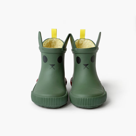 Kerran Fleece Lined Rainboots - Forest Green