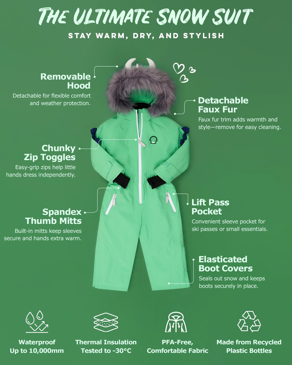 Spike The Dinosaur Snow Suit