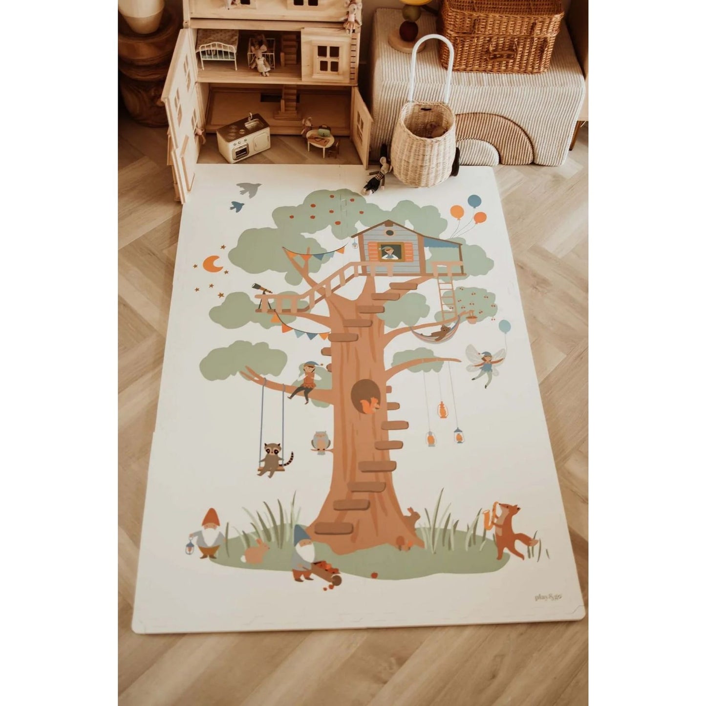 Foam Puzzle Playmat & Storage Box - Treehouse