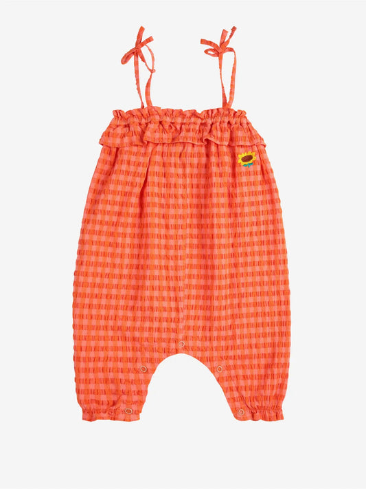 Vichy Sunflower Baby Overall