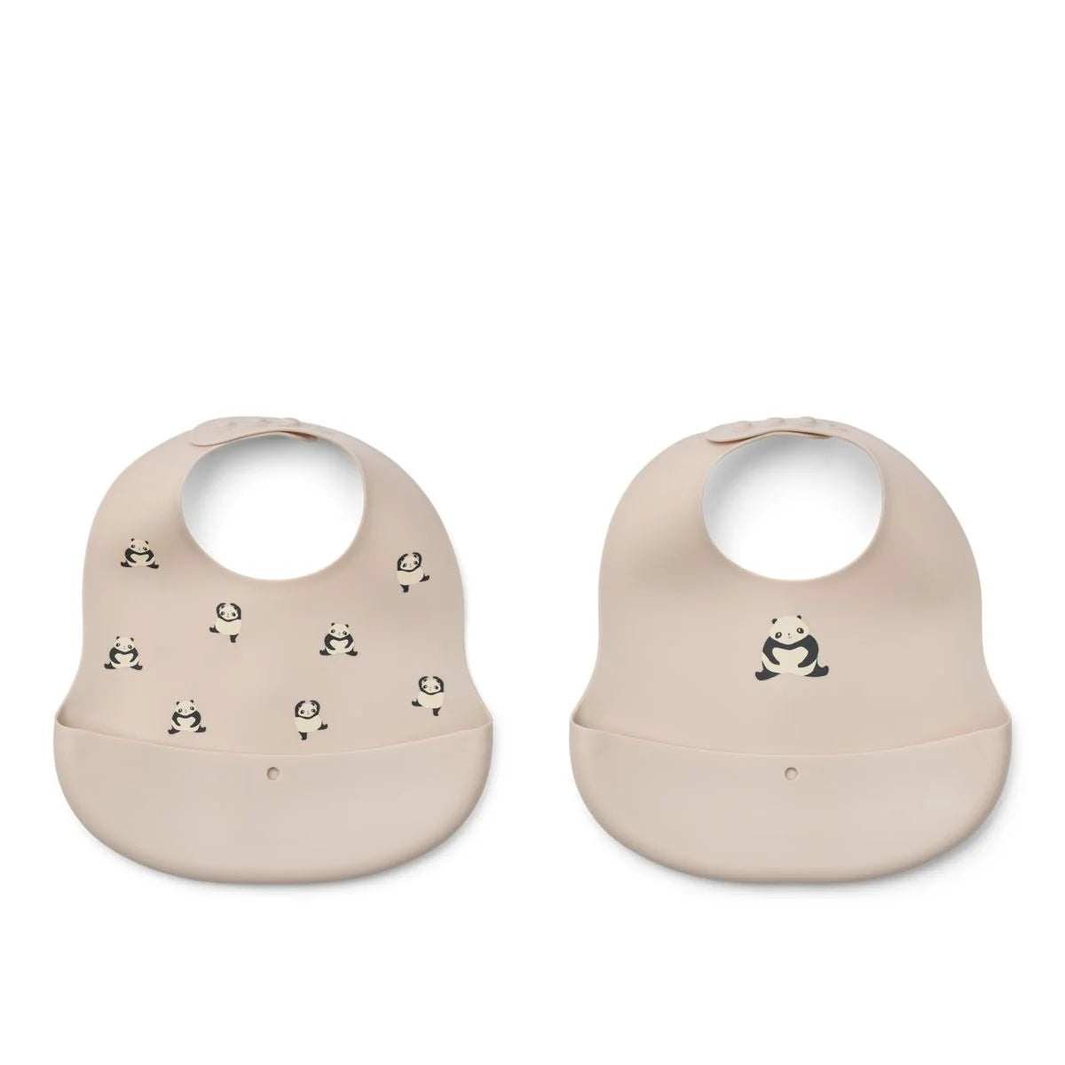 Ember Printed Bib 2-pack - Panda / Sandy