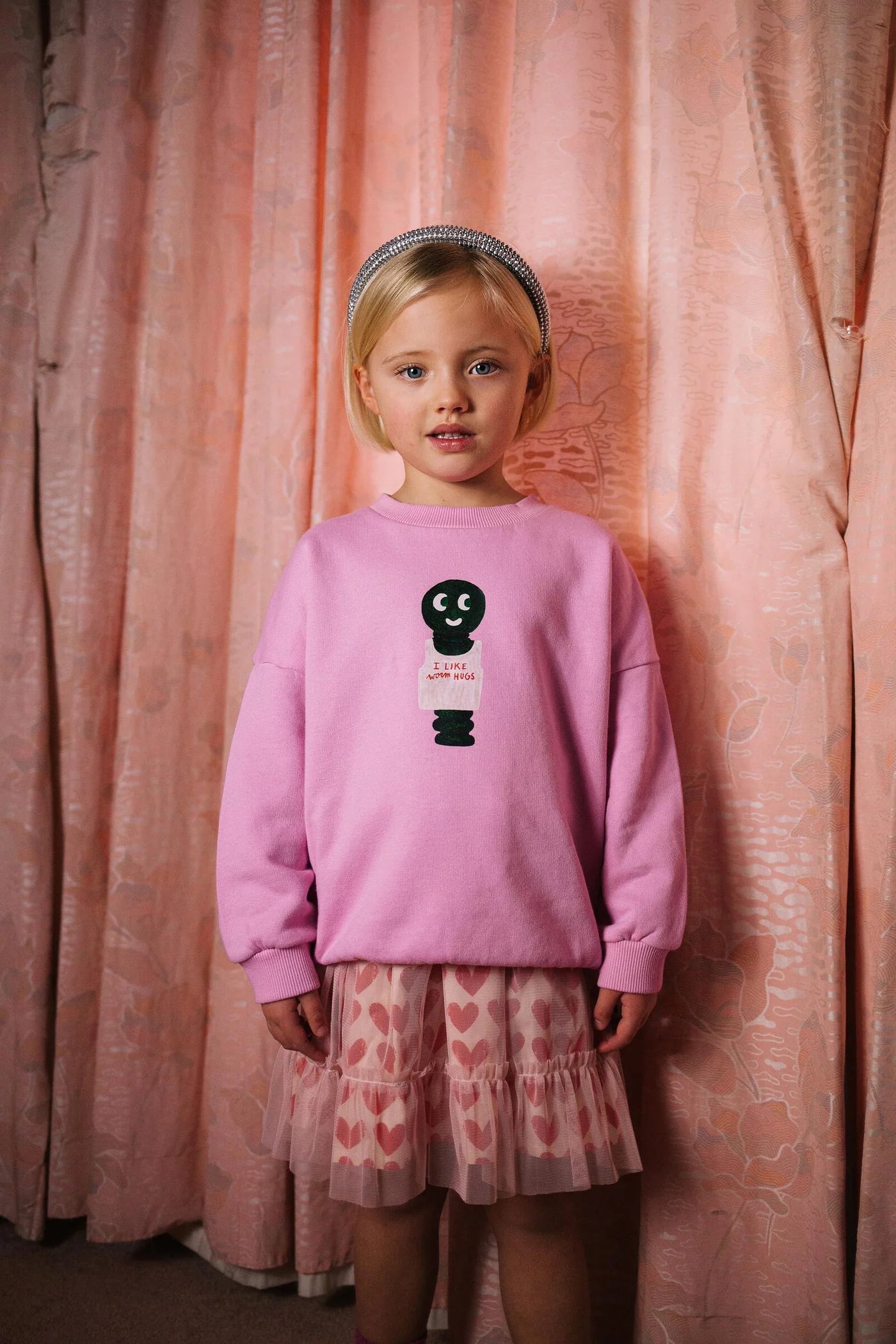 Worm Hugs Sweater - Pink