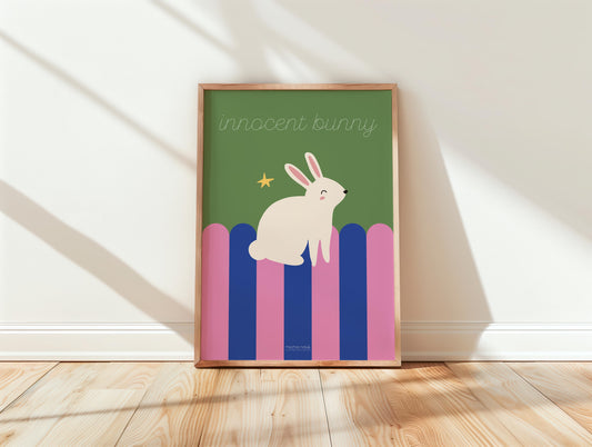 “Innocent Bunny” Print - A3