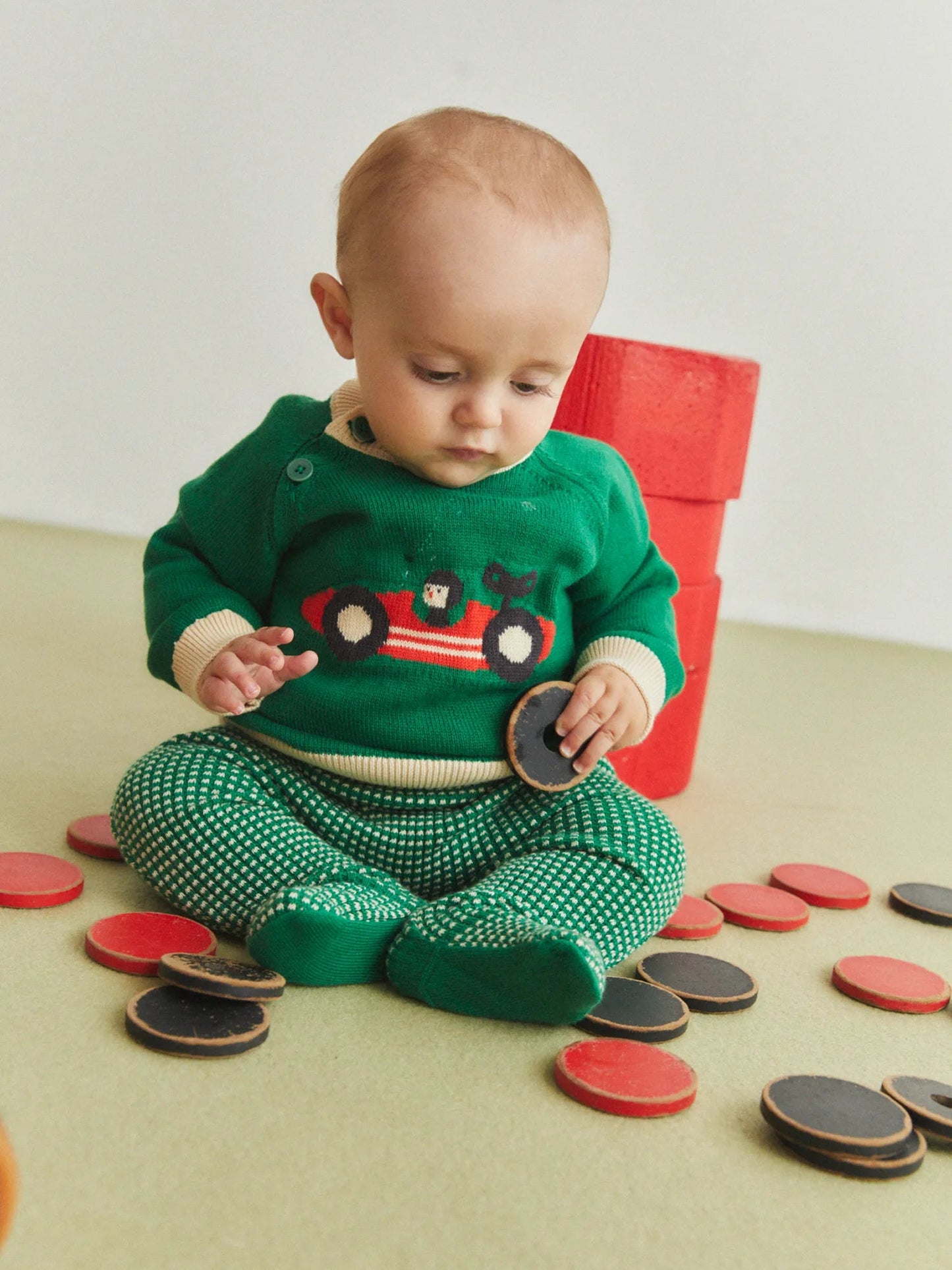 Race Car Baby Sweater