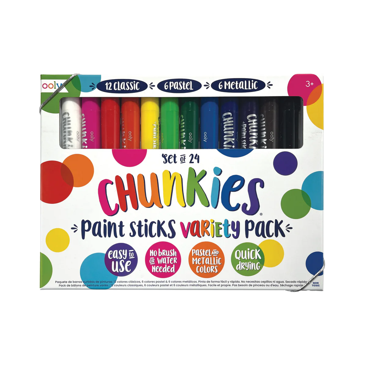 Chunkies Paint Sticks - Variety Pack (24) With Pastels