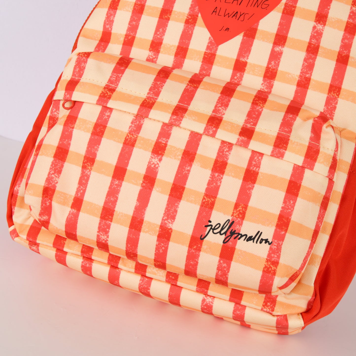 Checked Heart Mini Backpack