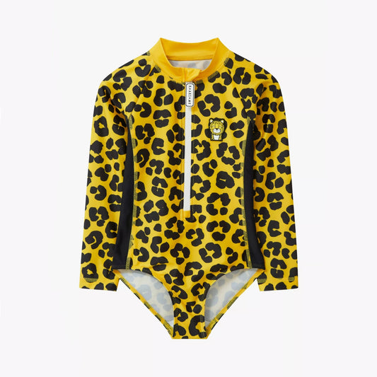 Dash the Leopard Long Sleeve Swimsuit
