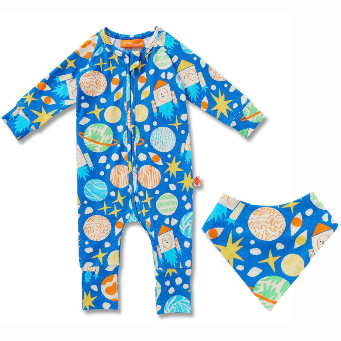 See You In Space Long Sleeve Playsuit & Bib Set