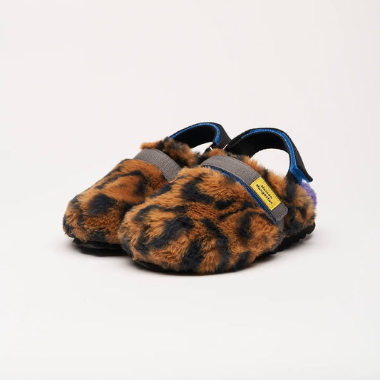 Almond Leopard Clogs