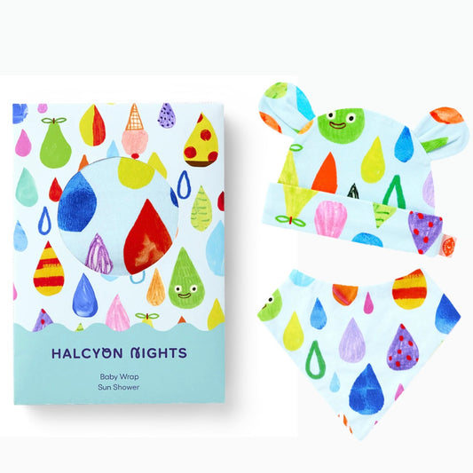 Sun Showers Blanket, Hat & Bib Set