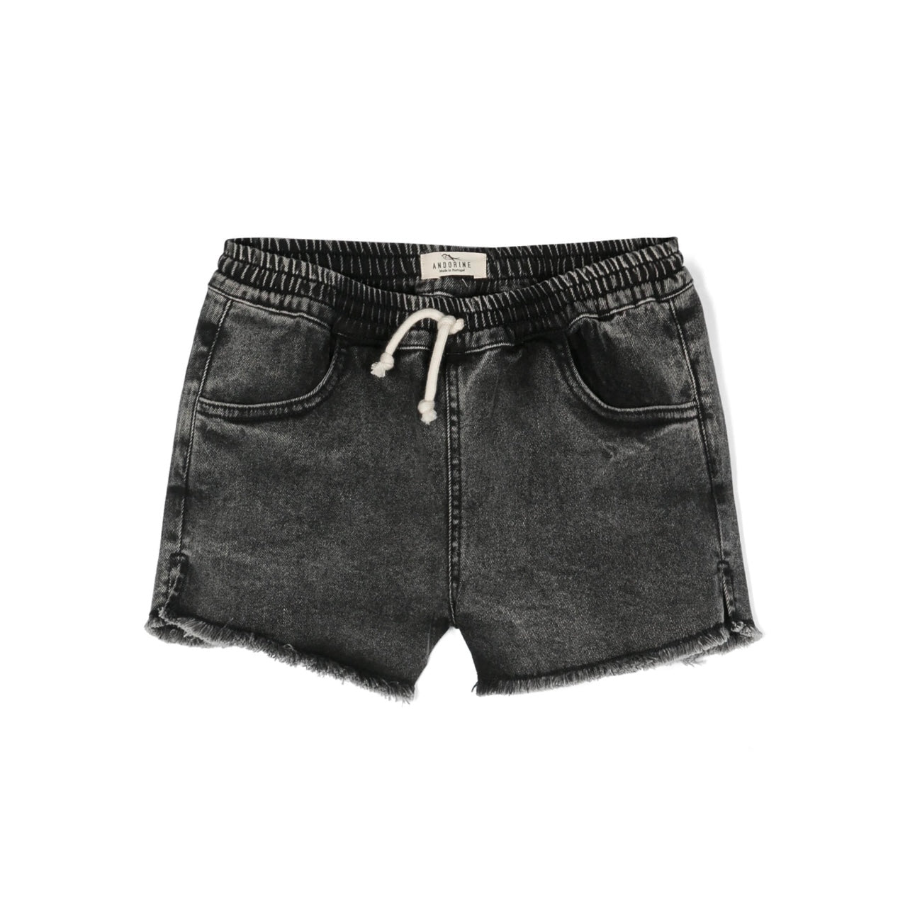 Black Denim Shorts