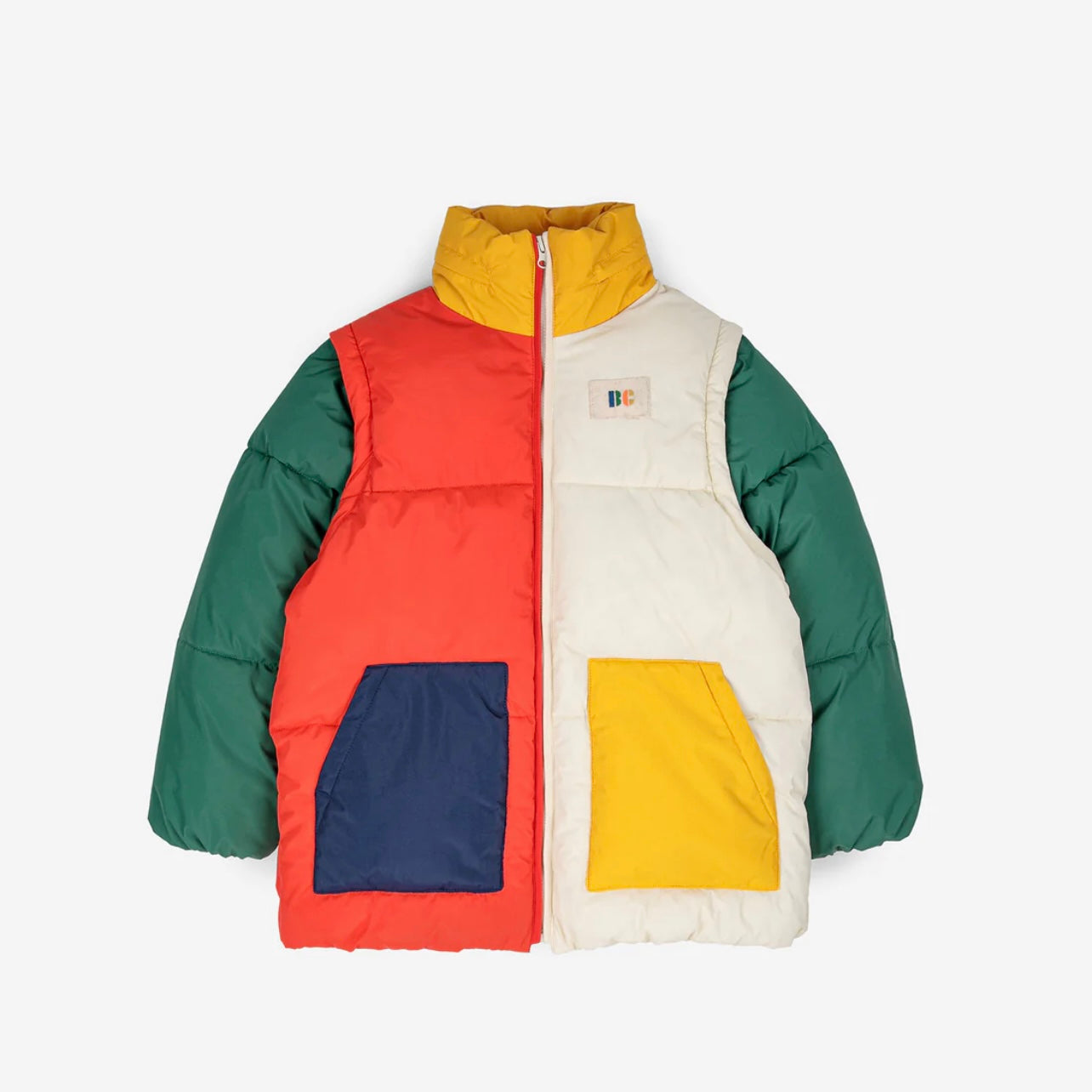 Color Block Padded Anorak