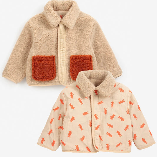 Softpaw Monster Sheepskin Baby Reversible Jacket