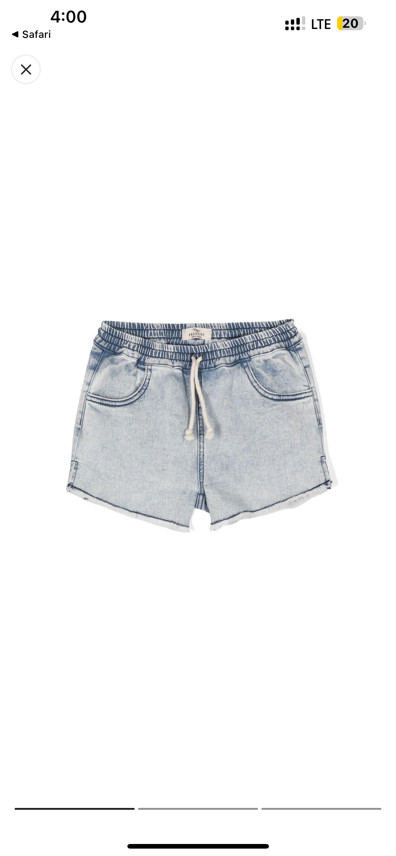 Blue Denim Shorts