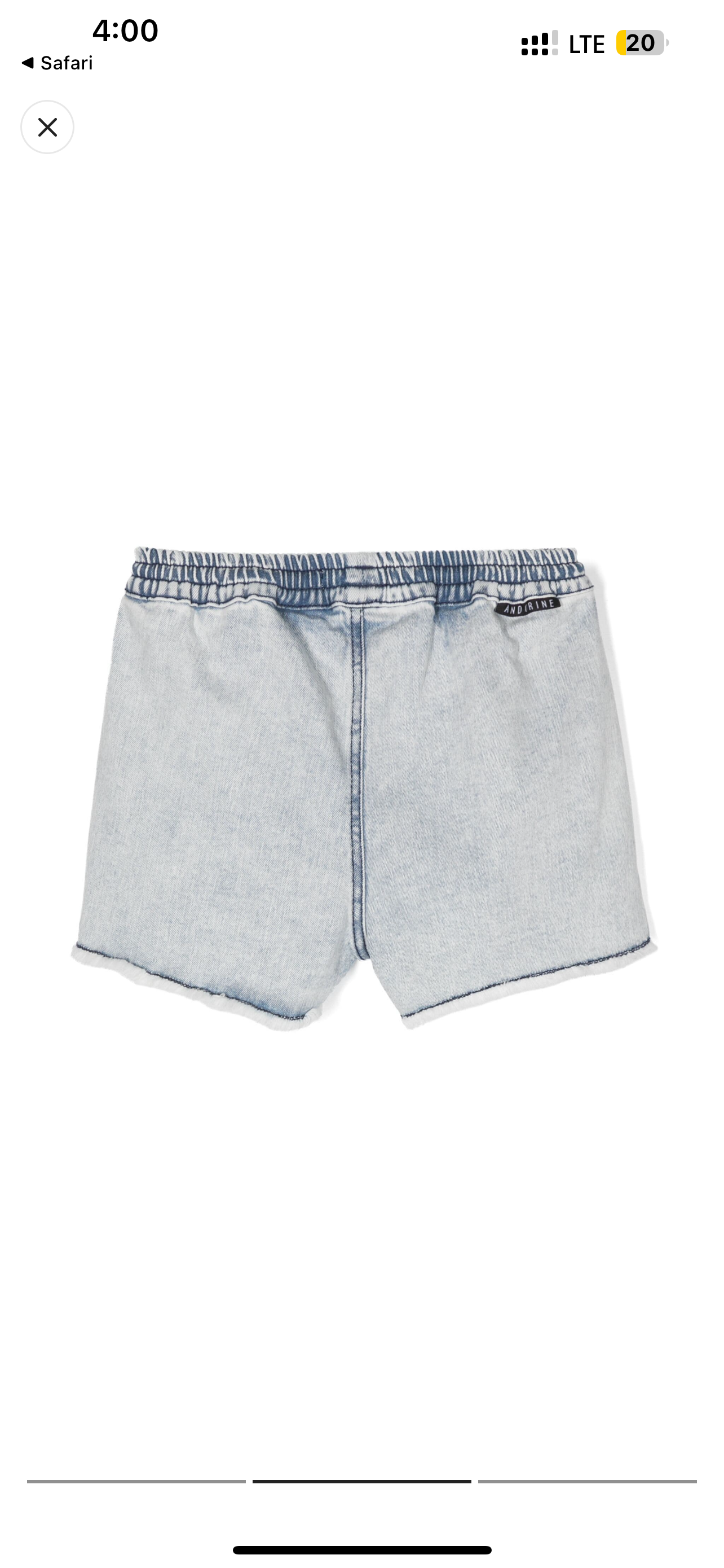 Blue Denim Shorts