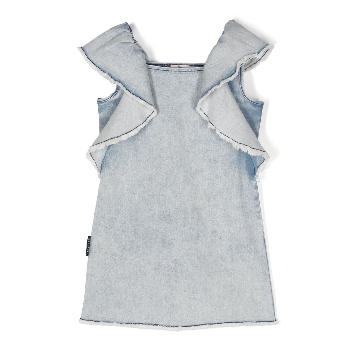 Ruffle Dress - Denim