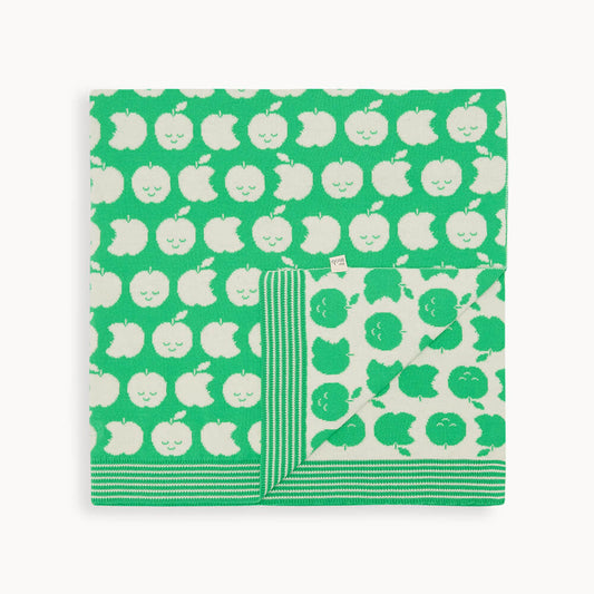Apple Knit Blanket - Green