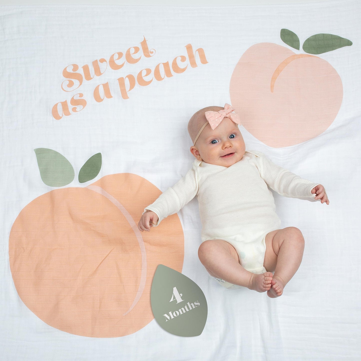 Baby’s First Year - Sweet As A Peach - Blanket & Card Set